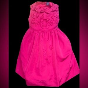 BabyGap pink bow formal taffeta dress, sz 4yrs